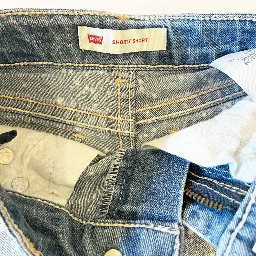 Levi’s 2T Shorty Short denim cut off shorts - Picture 5 of 7